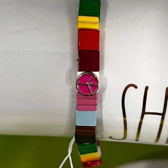 NWT Betsey Johnson Rainbow Stretch Bracelet #BJBR - Picture 5 of 6